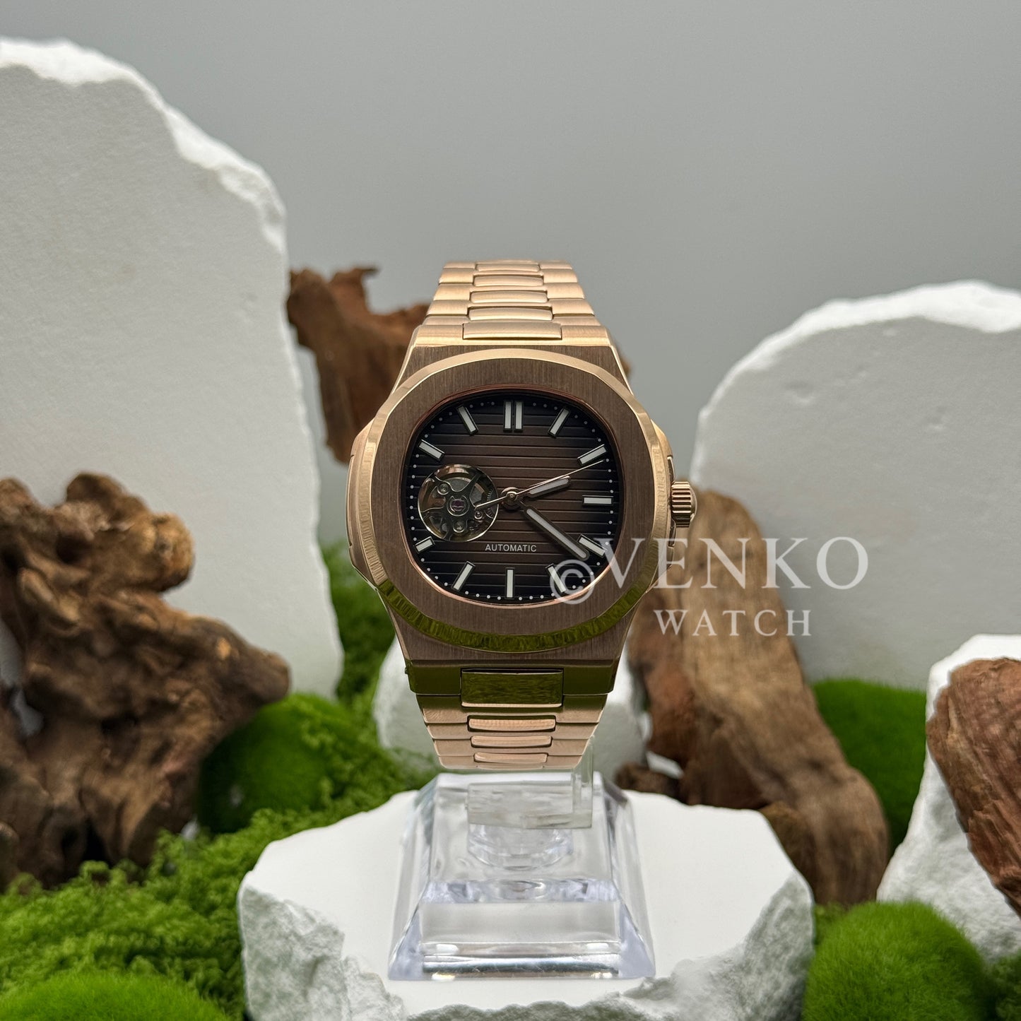 Venkilus | Rose Gold Chocolate Open Heart