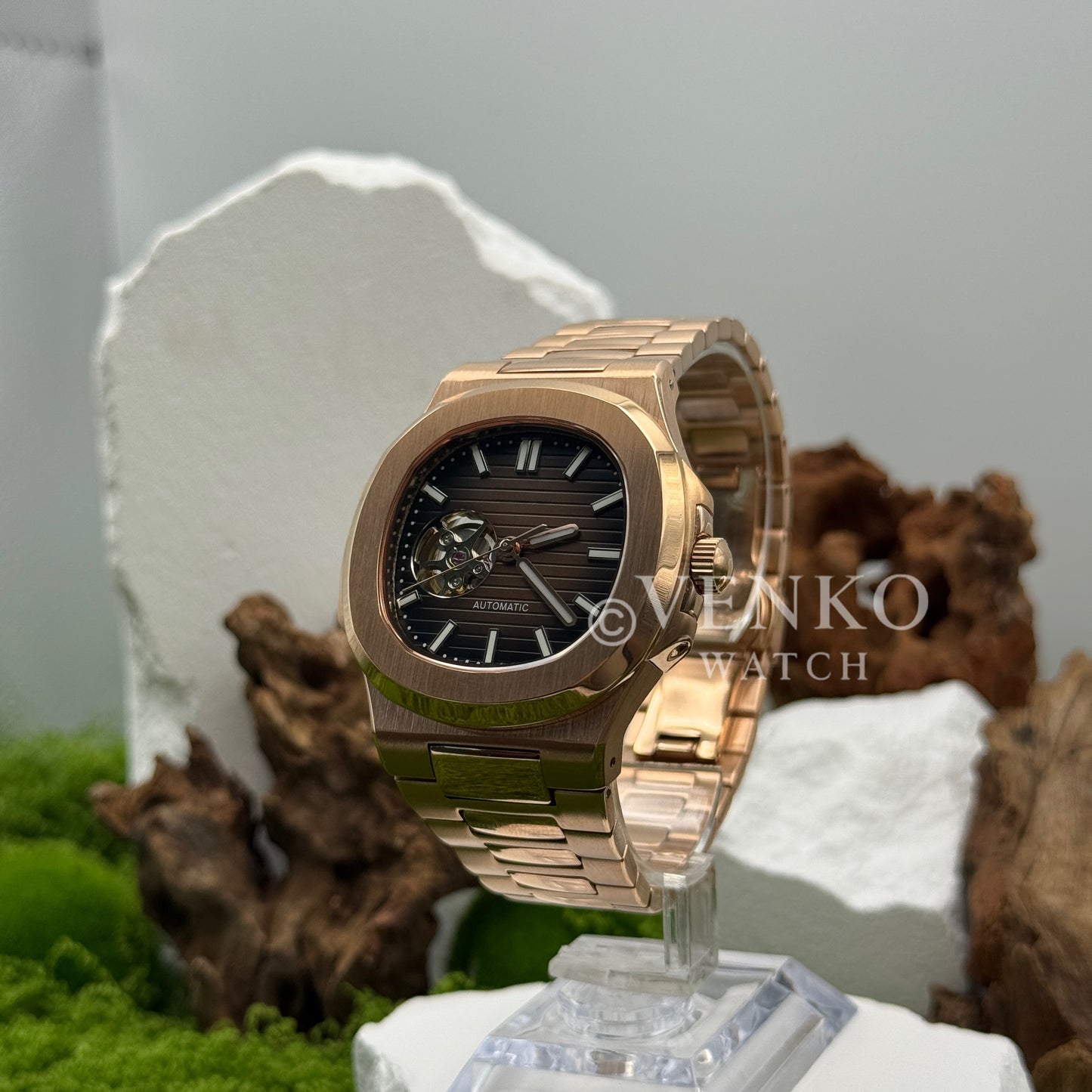 Venkilus | Rose Gold Chocolate Open Heart